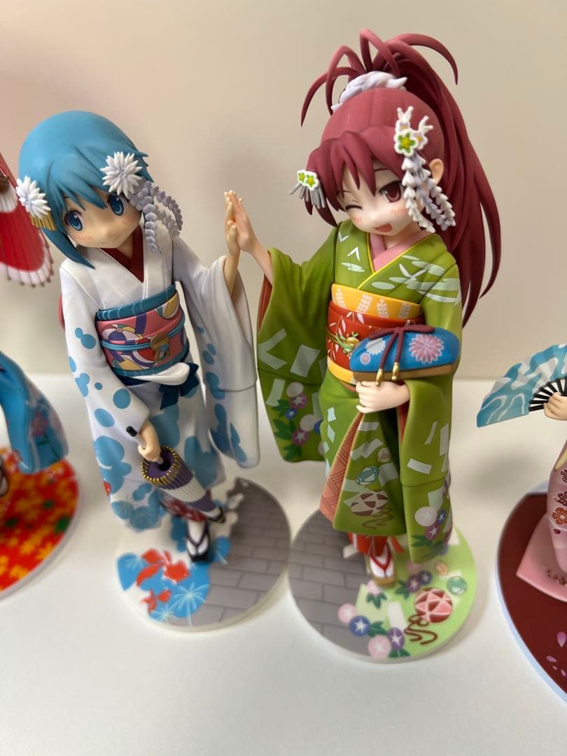 まどマギ舞妓、晴れ着フィギュア5体セット