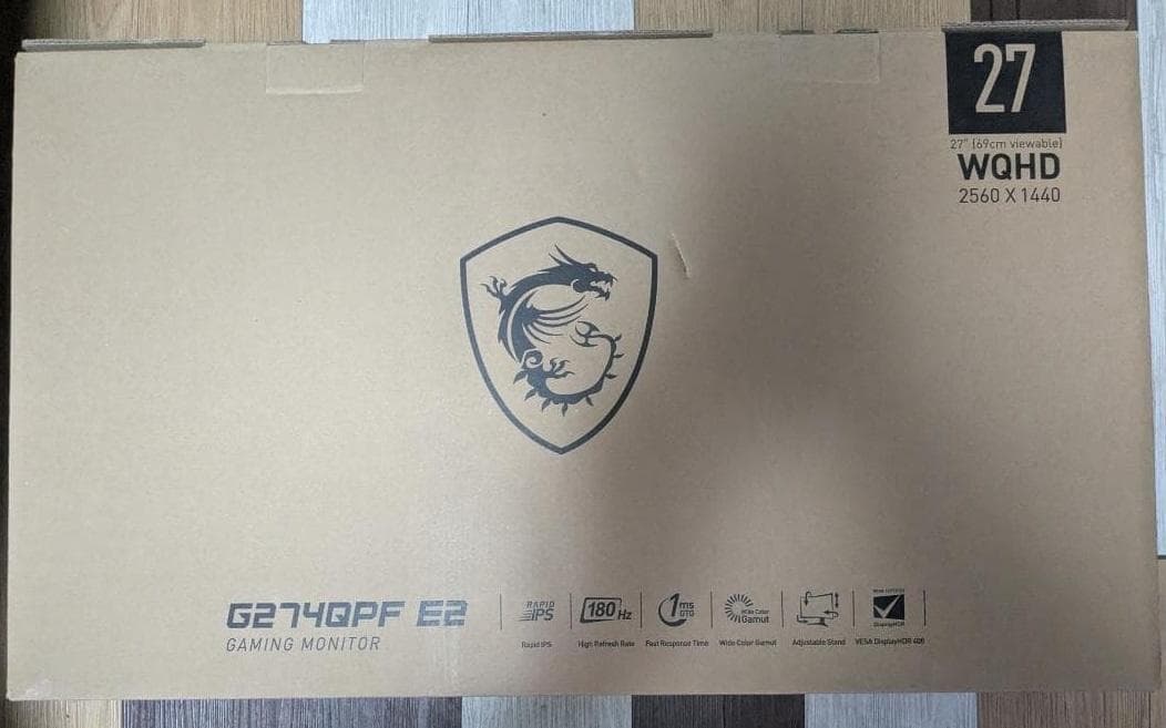 MSI G274QPF E2 27インチ ゲーミングモニター 新品未使用