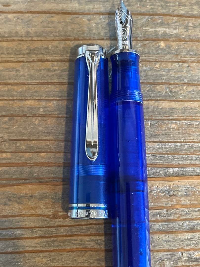 ペリカン 2013年特別生産品 M605 マリーンブルー EF