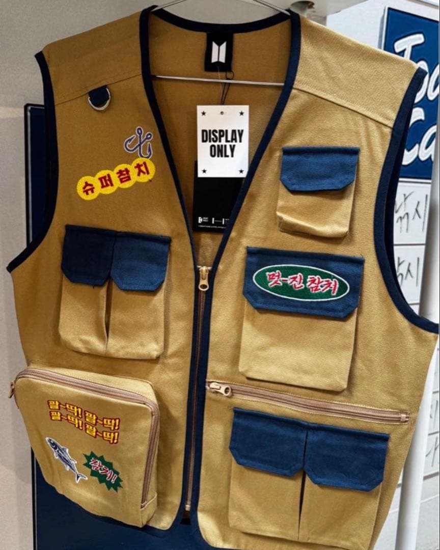 BTS ジン Fishing Vest ロサンゼルス US ポップアップ 限定