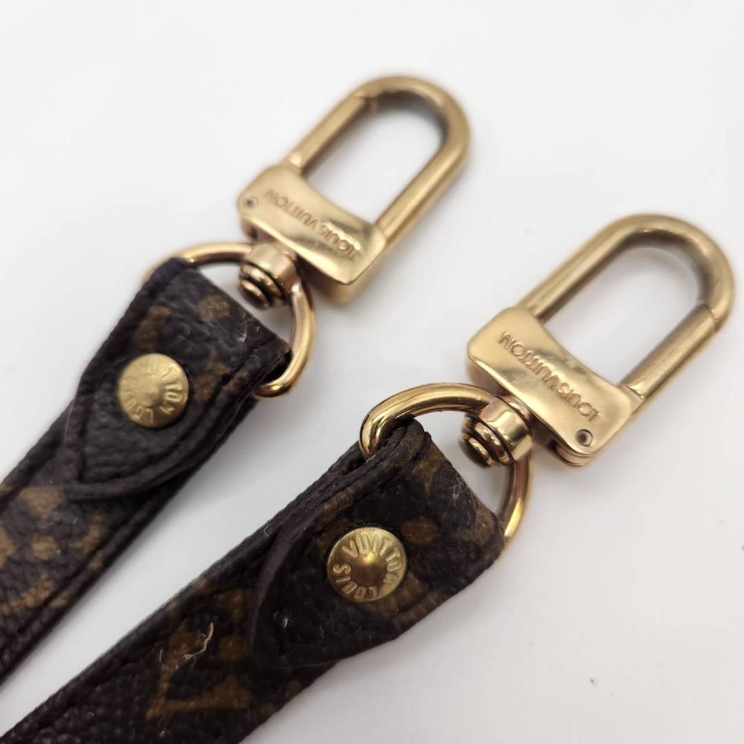 ルイヴィトン バッグ用ショルダーストラップ モノグラム 117cmゴールド金具