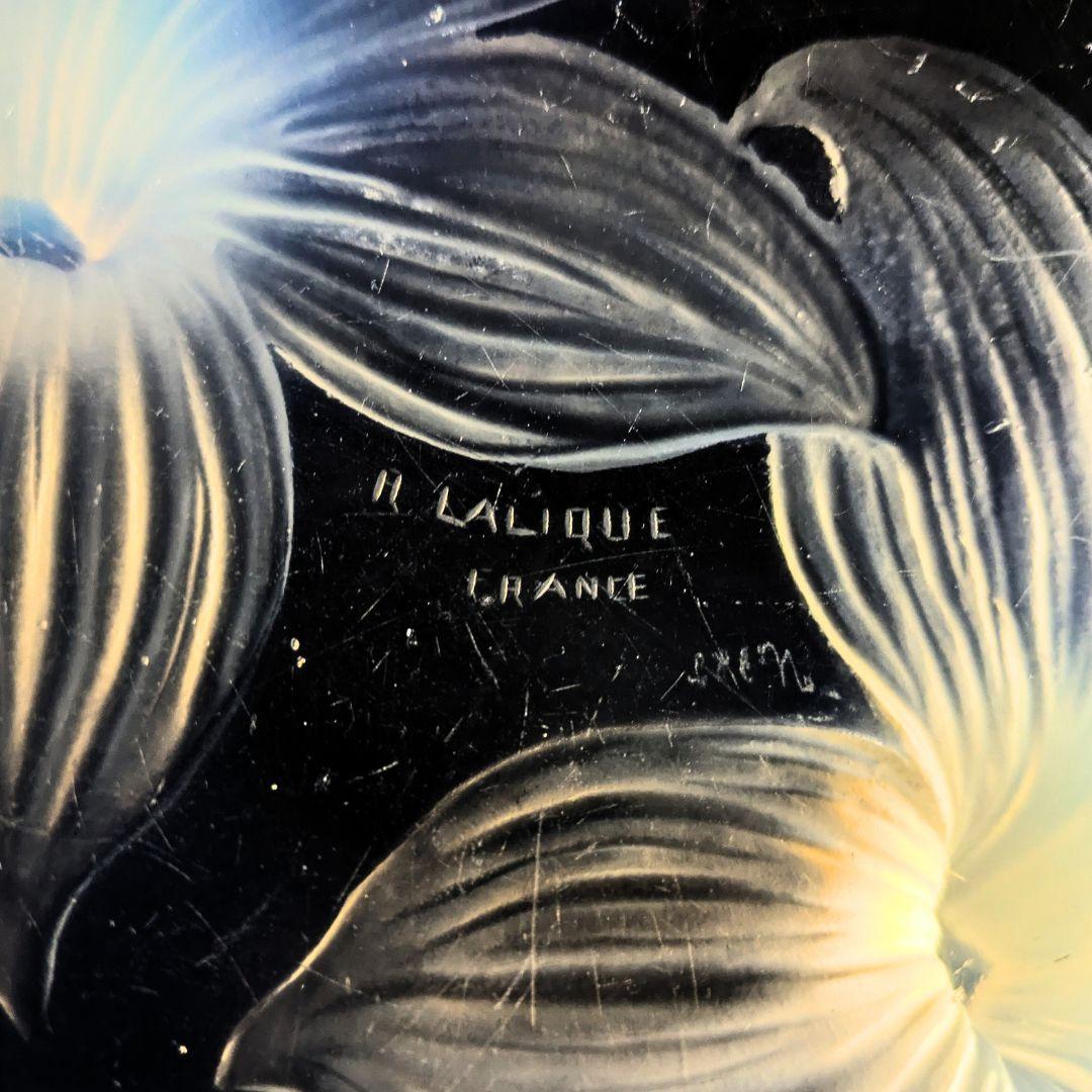 贅沢な時間を★ラリック LYS 百合 オパルセント 大鉢 ボウル 1924年頃