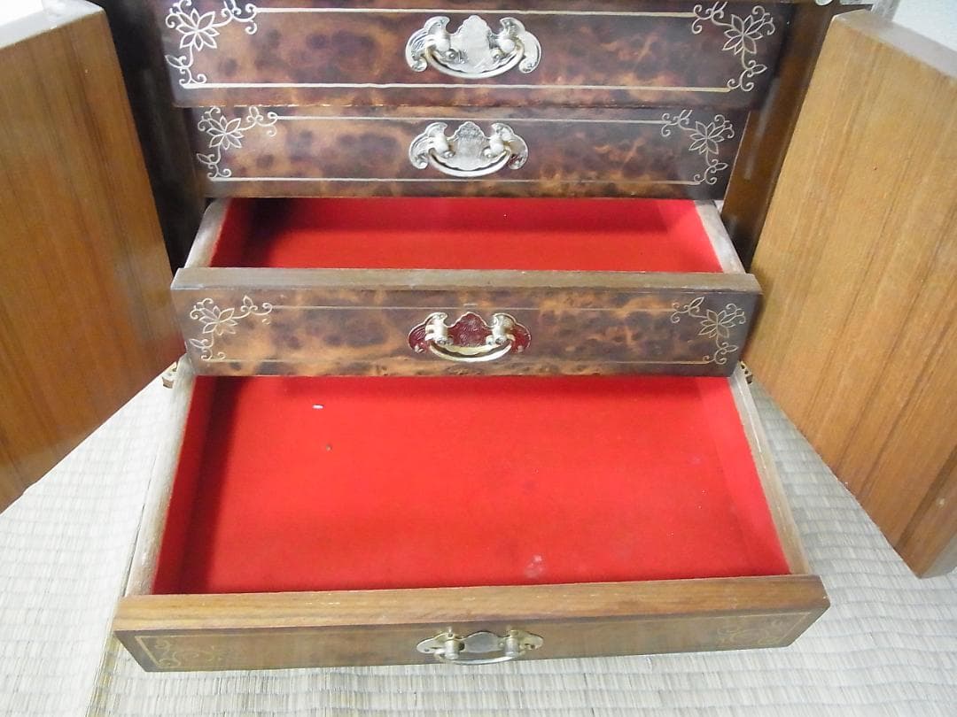 李朝家具　小家具　中国　昭和？　鍵なし　現状品