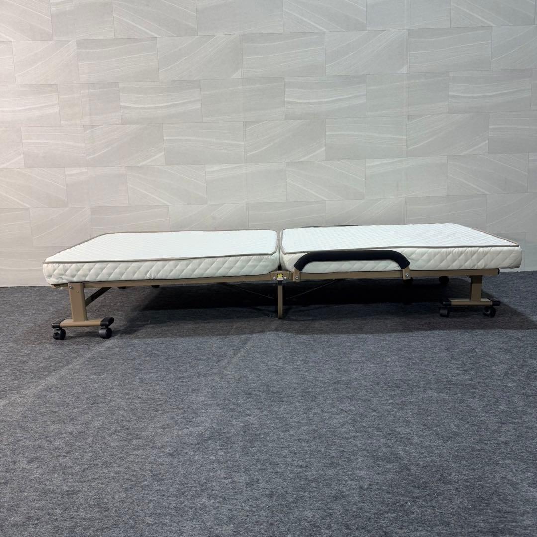リクライニングベッド ウレタン入り折りたたみ 組立不要 d3563 完成品