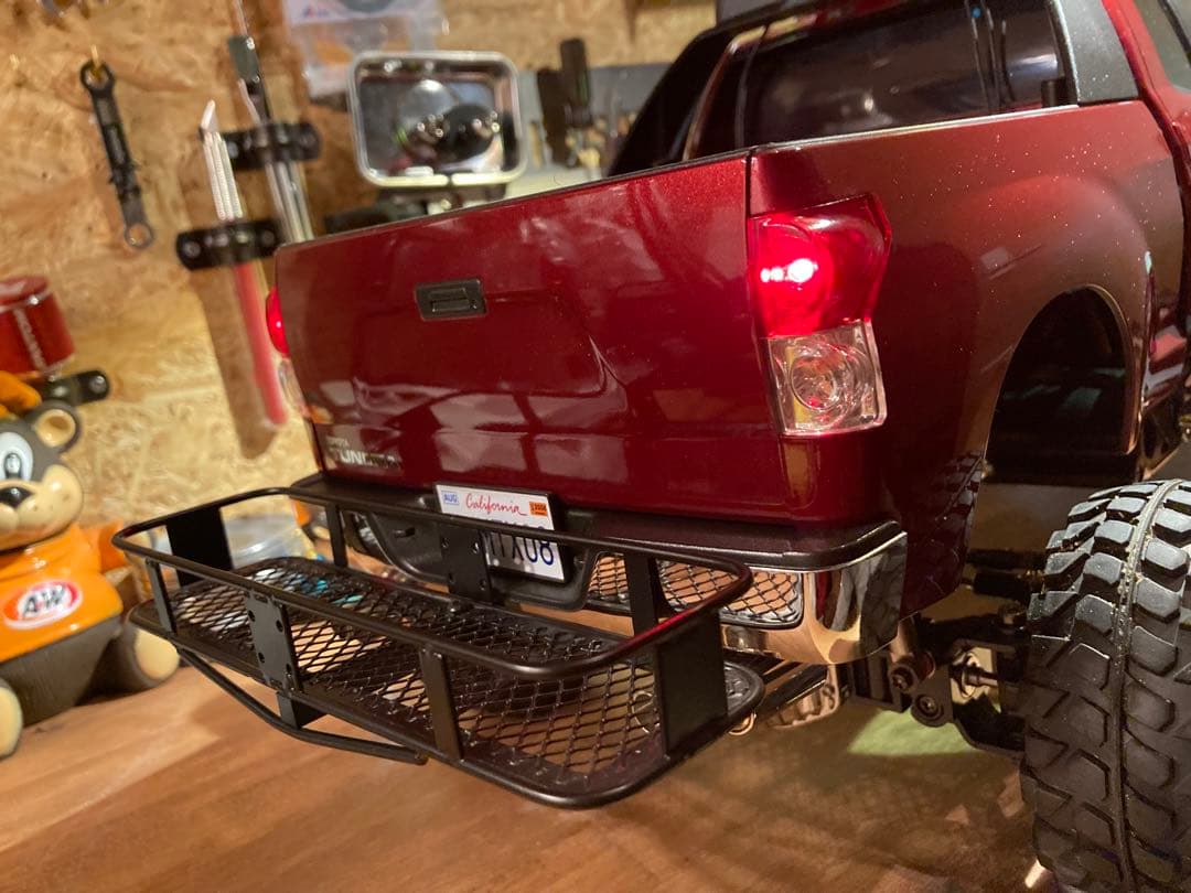 タミヤタンドラカスタム　実車北米トヨタカラー3Q3ウレタン塗装INJORAアルミ