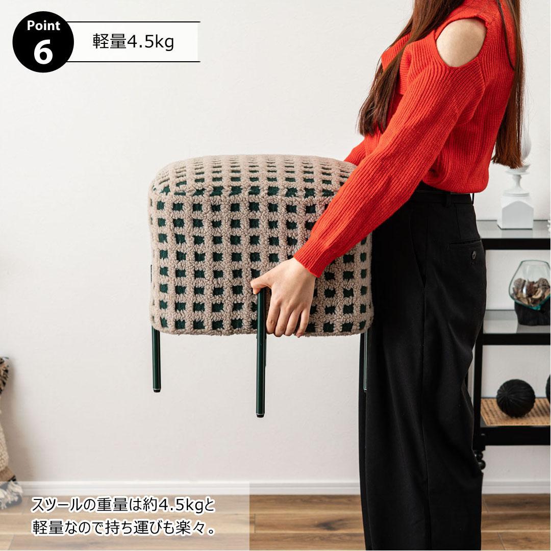 新品 送料込み スツール 椅子 1脚 レッド 高さ45cm