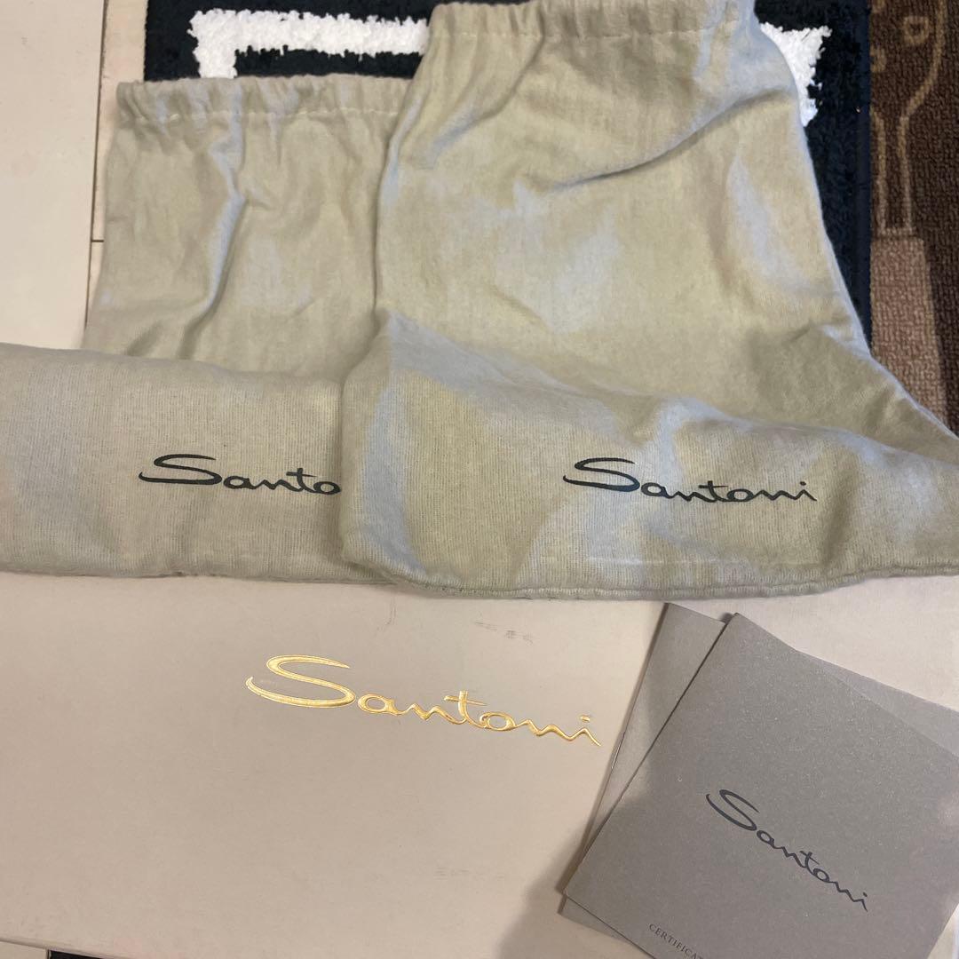 Ando　Santoni サントーニ カーフ×クロコダイル ダークブラウン