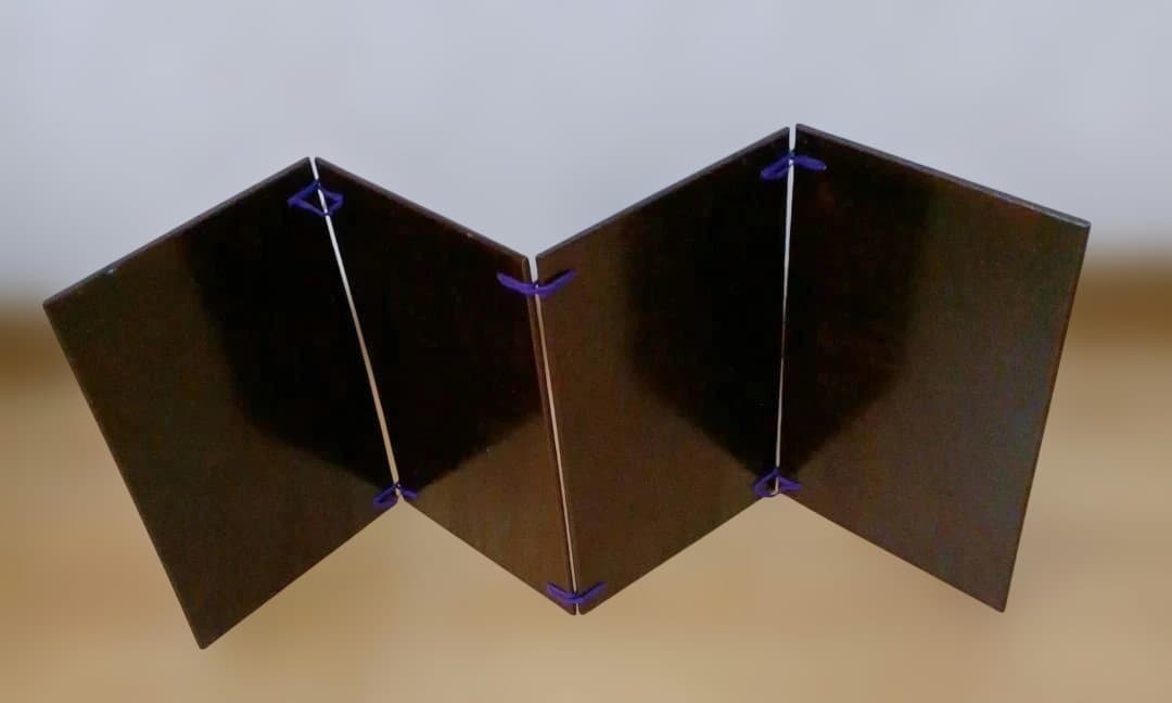 茶道具　器据　桐　溜搔き合せ塗