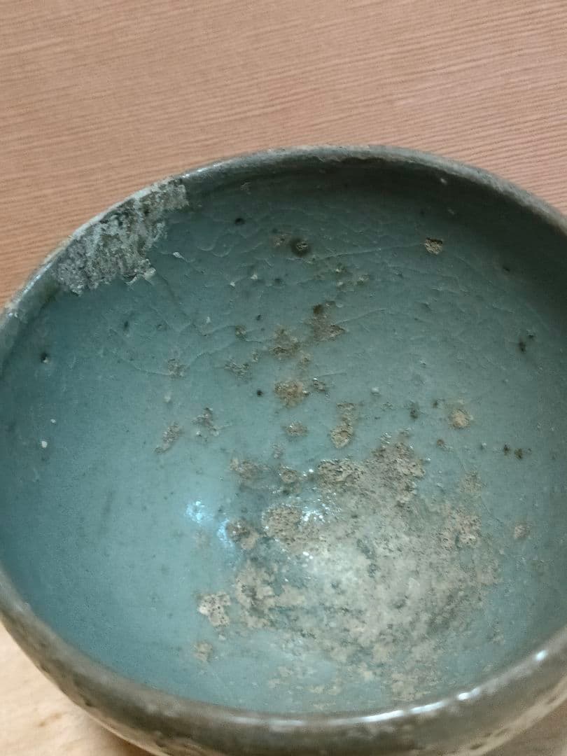 高麗湯呑　青磁　時代物　朝鮮半島美術　骨董アンティークNo.320