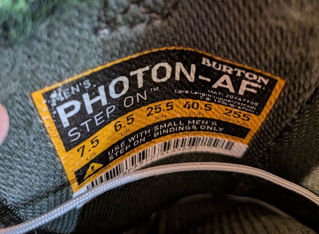 Burton Photon StepOn AF25.5cmフォトン アジアン