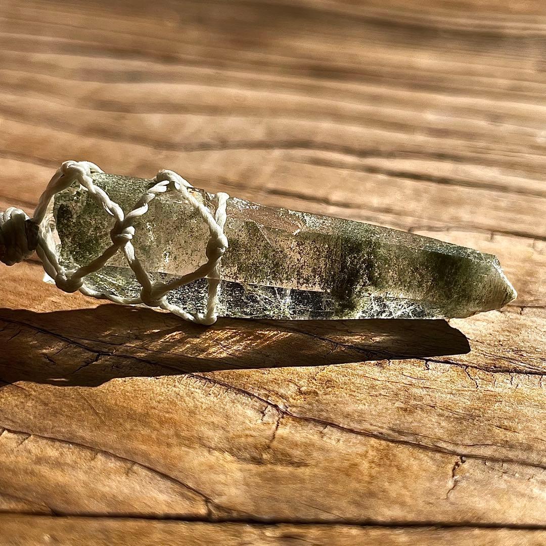 ヒマラヤ水晶 ガネッシュヒマール ＊ マクラメネックレス ペンダント 12