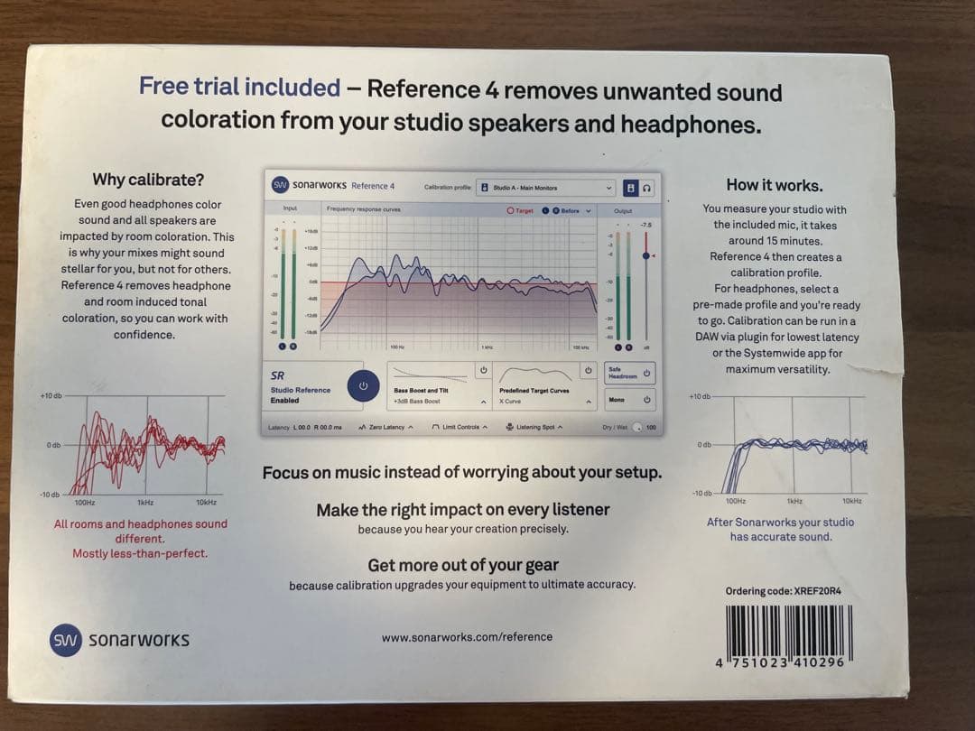 Sonarworks XREF20 測定マイク（元箱付き)