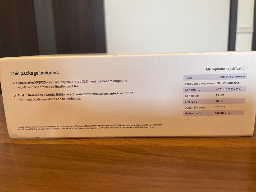 Sonarworks XREF20 測定マイク（元箱付き)
