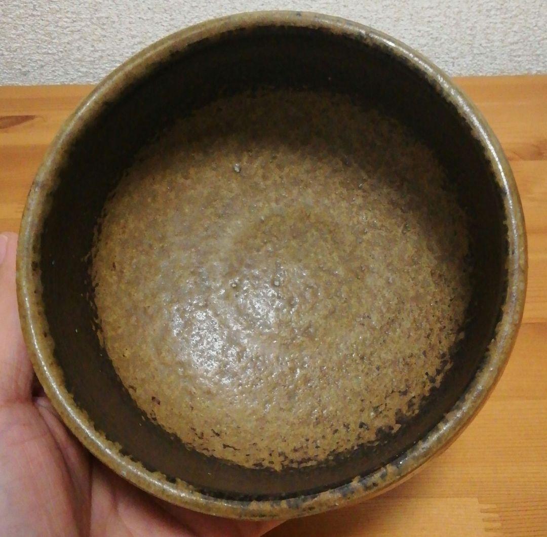 伊勢崎創作　備前焼　黒　茶碗　共箱　略歴付　茶道具