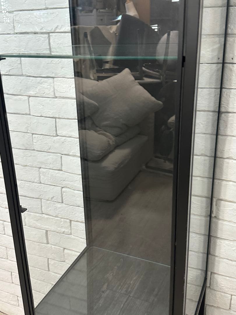 ②【東京都内23区配送無料】イケア　ガラス　コレクション　ケース　キャビネット