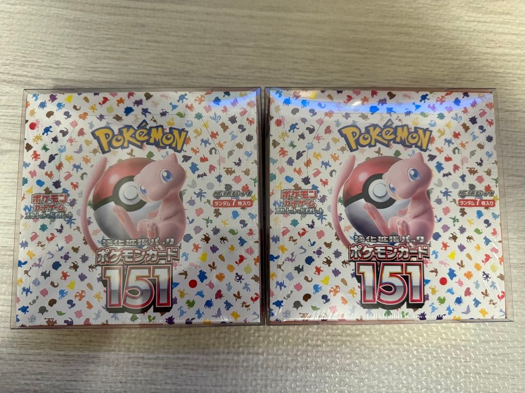 ポケセン産【シュリンク付き】ポケモンカード151 ・2ボックス