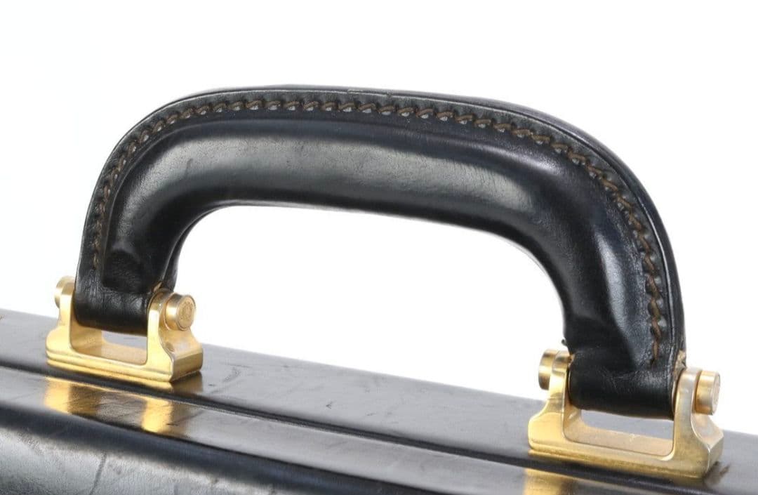 美品■ロエベ■アナグラム レザー アタッシュケース ハードケース A4