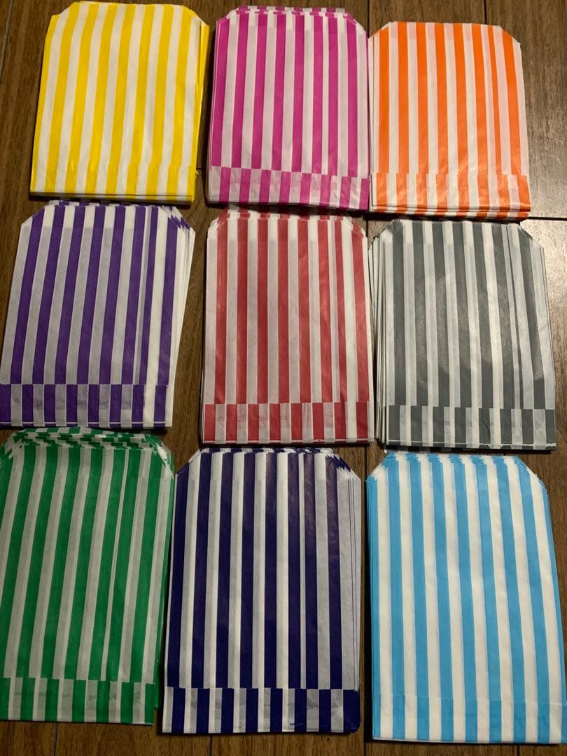 海外紙物　人気イギリス　キャンディ袋　カラフルセット　24種　大量！！　480枚