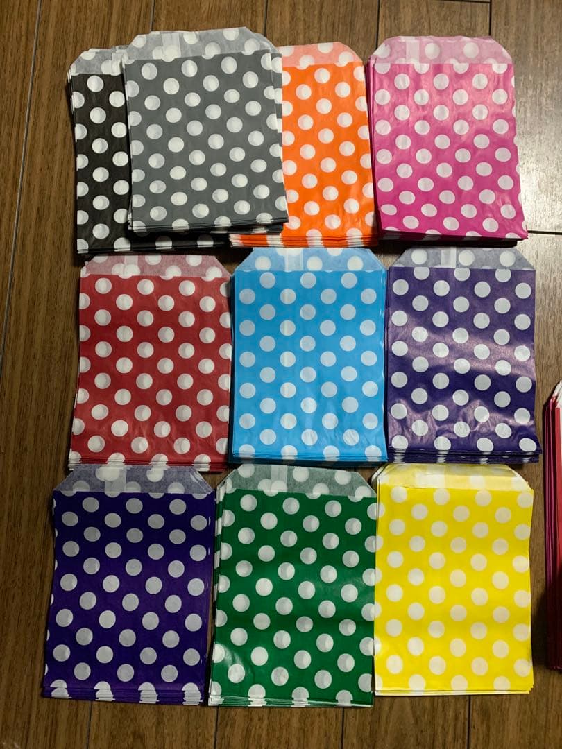 海外紙物　人気イギリス　キャンディ袋　カラフルセット　24種　大量！！　480枚