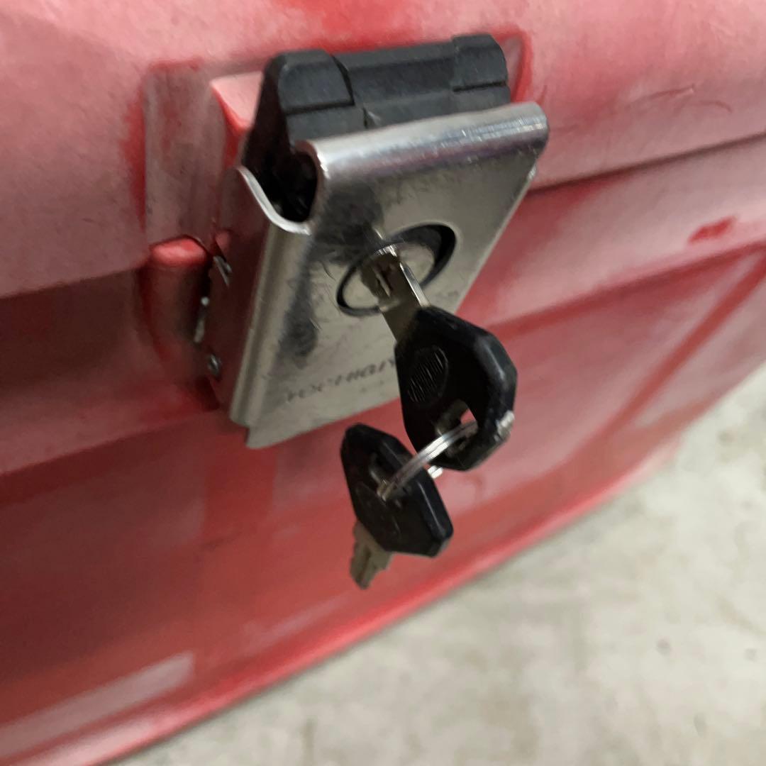 希少 郵政カブ MD90リアボックス 鍵付き