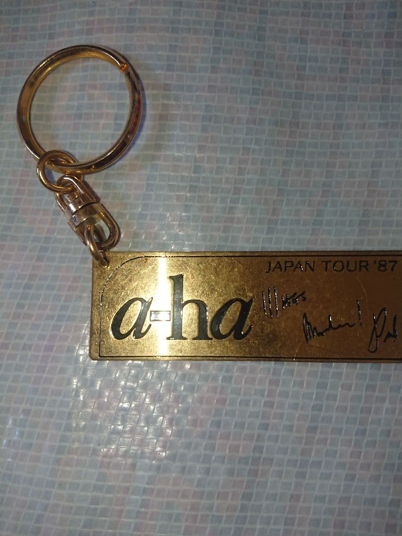 a-ha キーホルダー JAPAN TOUR 1987