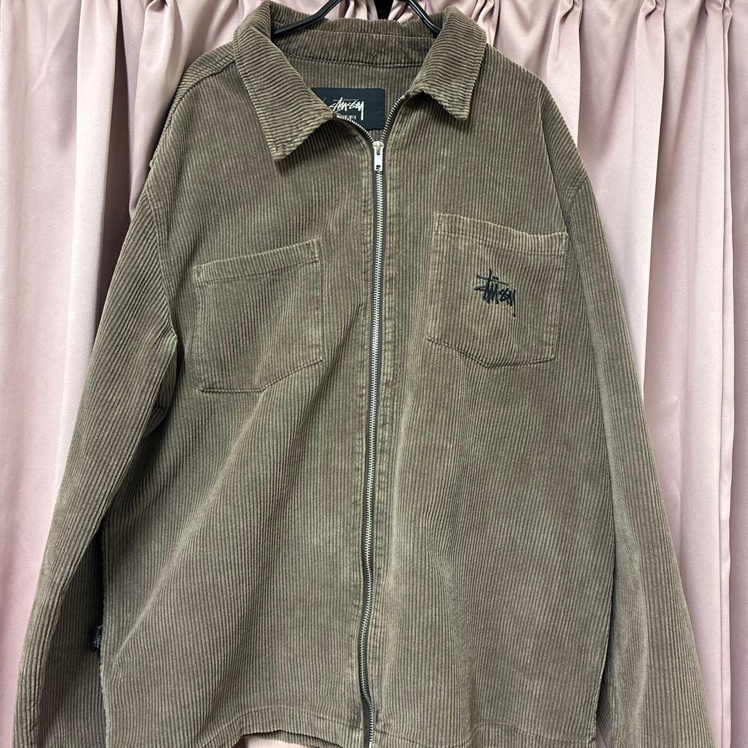 STUSSY コーデュロイ ジャケット グレー