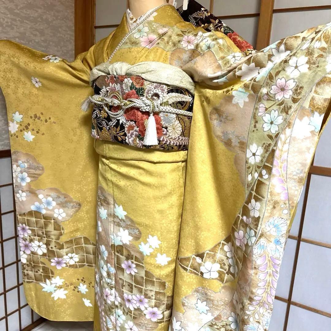 麗らかな春の風　振袖フルセット　成人式前撮り謝恩会