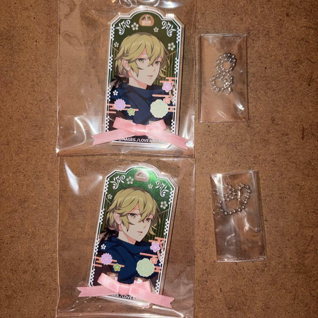 明治東亰恋伽　菱田春草　リボンタイアクリルプレートキーチェーン
