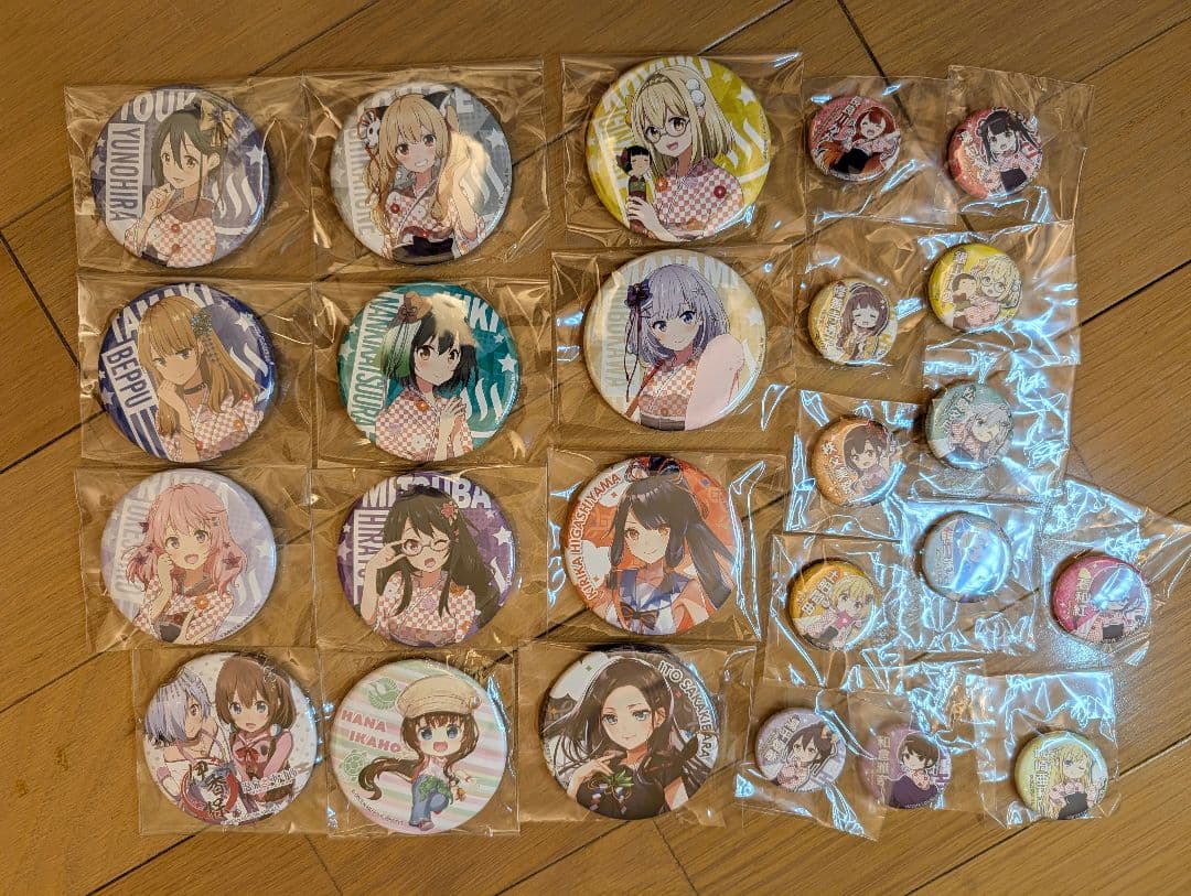 温泉むすめ　缶バッチ　セット