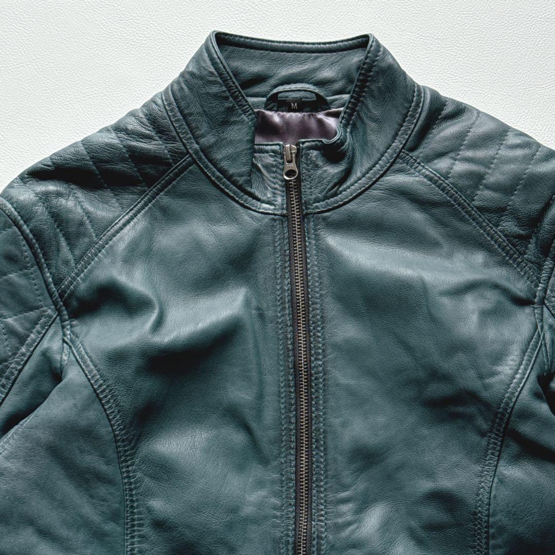 【希少】RIDEZ シングルライダース M グリーン　シープレーザー