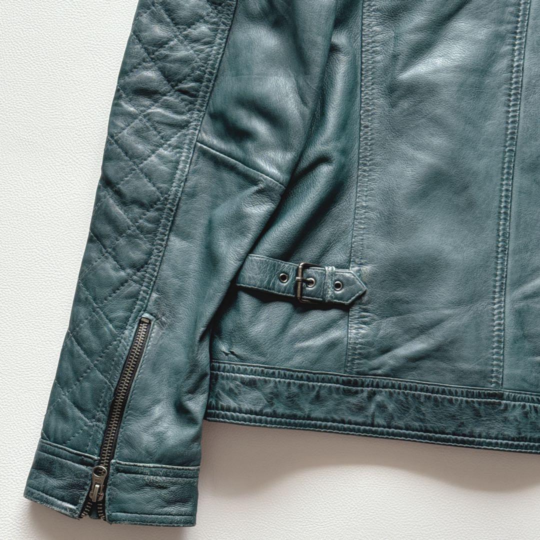 【希少】RIDEZ シングルライダース M グリーン　シープレーザー