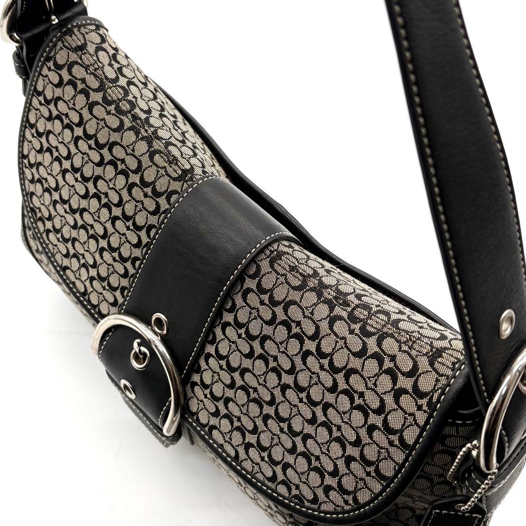 COACH コーチ ソーホー ワンショルダー ミニシグネチャー ブラック