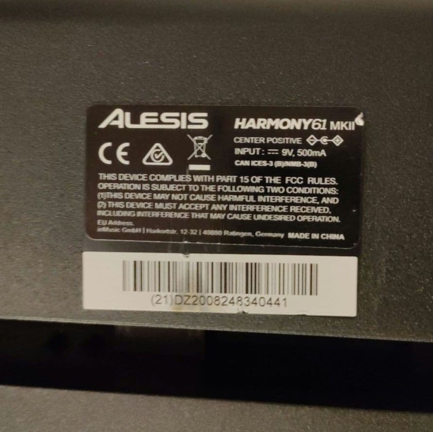 Alesis Harmony61 MKII キーボード 61鍵 スタンド 椅子付