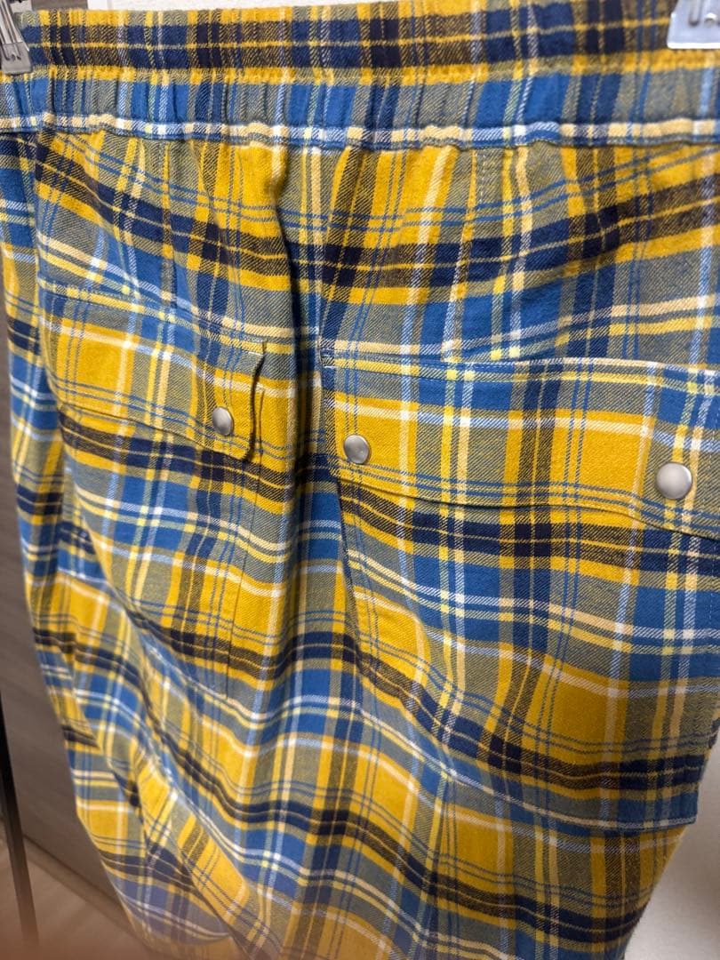 リックオウエンス 21SS RU21S6392-CP チェック柄サルエルイージー