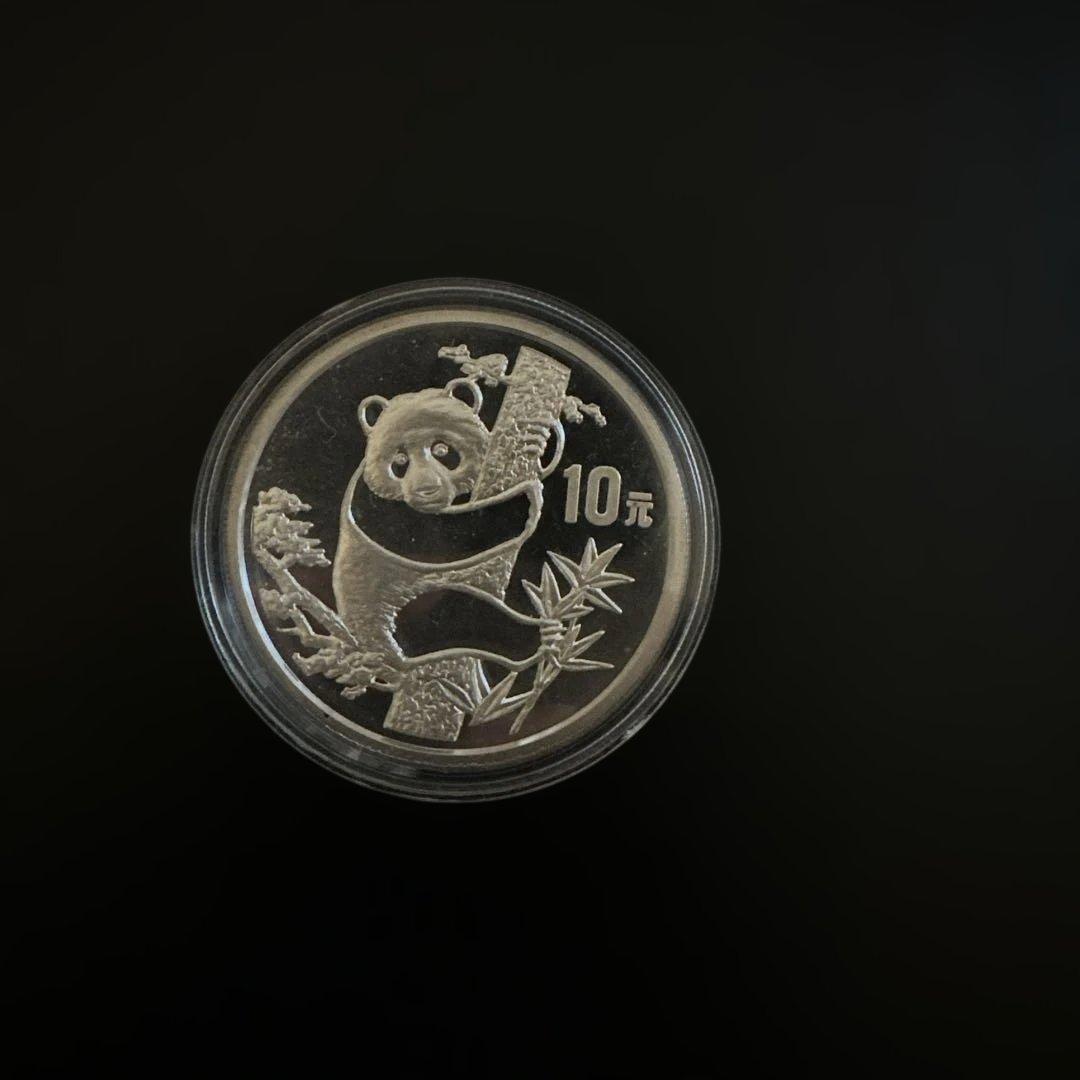 1987年パンダ銀貨