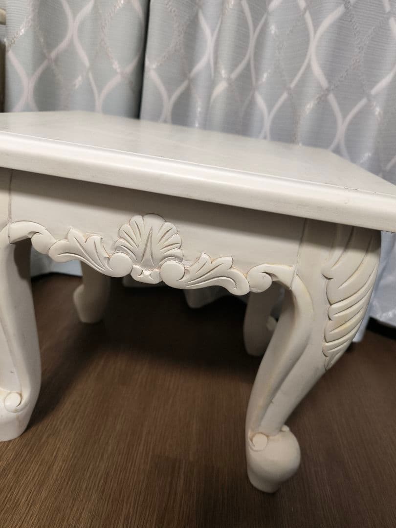 【5/15まで値下】ネストテーブル　ロココ調　猫足　三点セット　アンティーク　姫