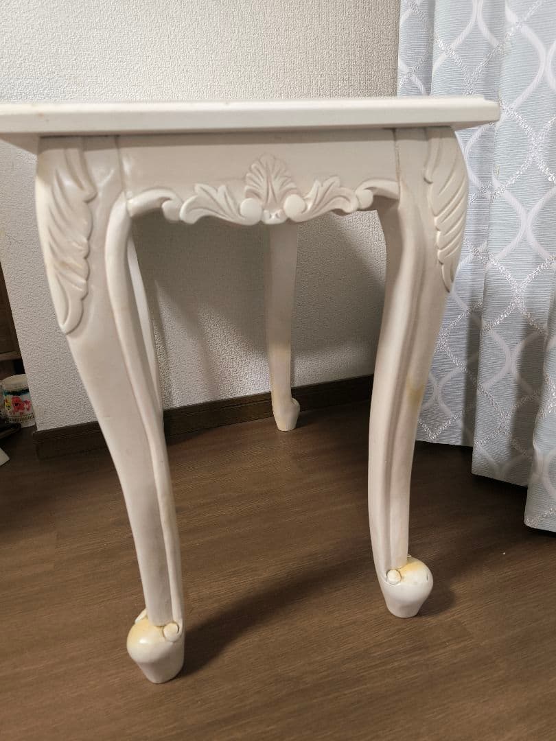 【5/15まで値下】ネストテーブル　ロココ調　猫足　三点セット　アンティーク　姫