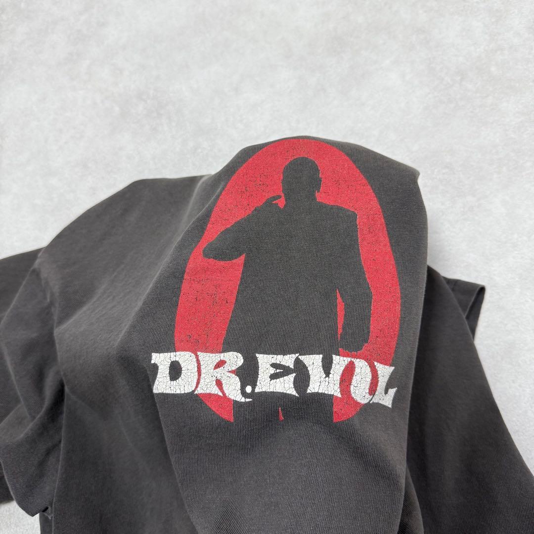 古着 90s DR. EVIL 山田蓮着用 半袖 シャツ ブラック 黒 ①