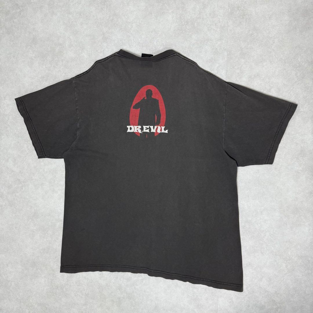 古着 90s DR. EVIL 山田蓮着用 半袖 シャツ ブラック 黒 ①