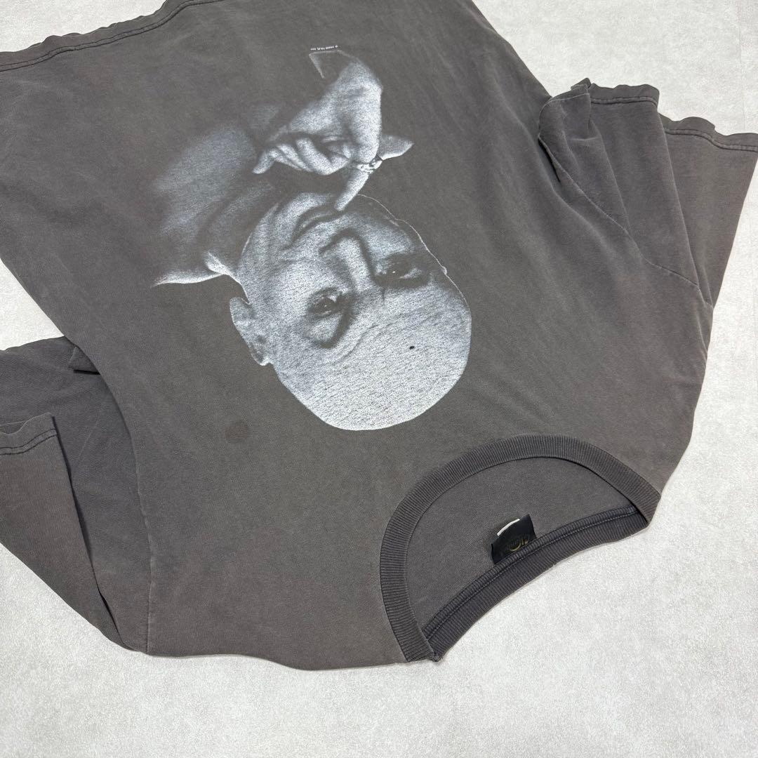 古着 90s DR. EVIL 山田蓮着用 半袖 シャツ ブラック 黒 ①