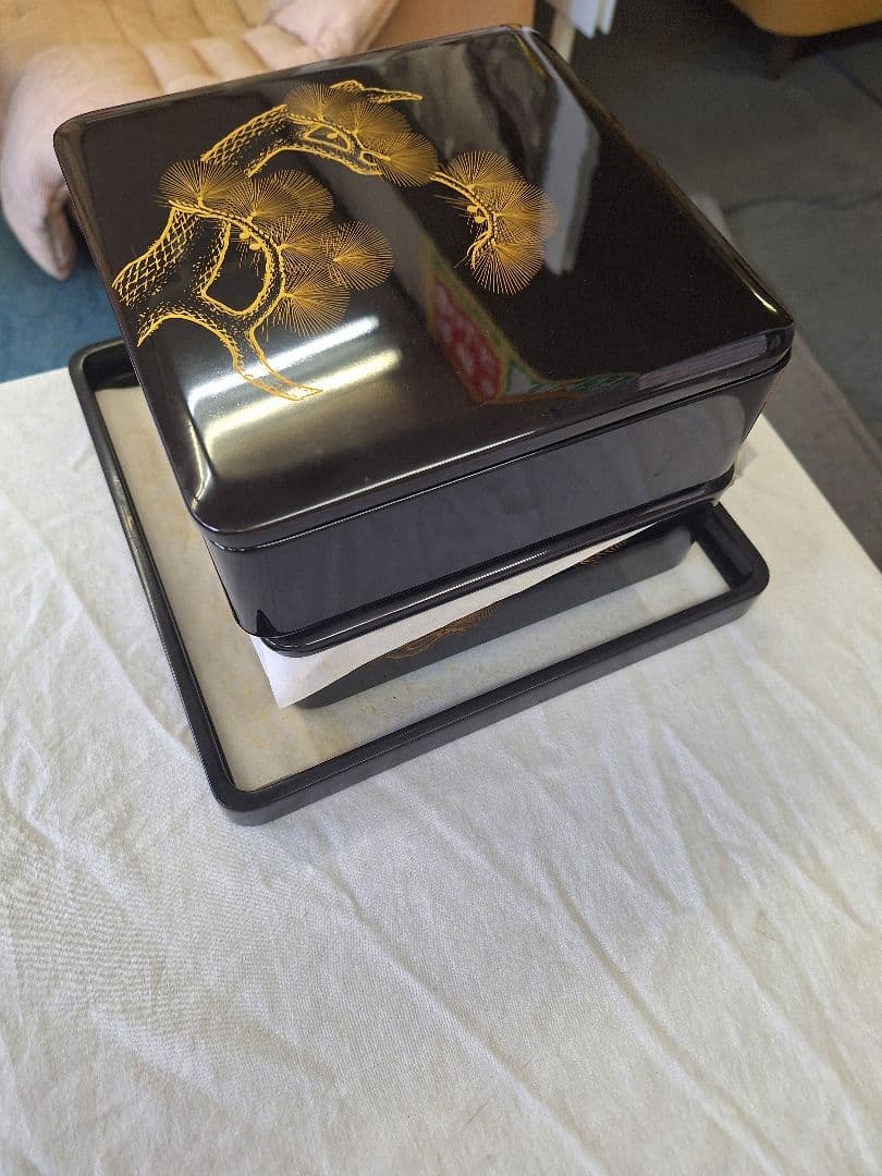 新品！河和田(越前)塗り二ッ重ね御重