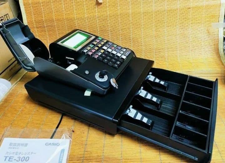 カシオレジスター　TE-300　フル設定無料　 送料無料人気機種　013099
