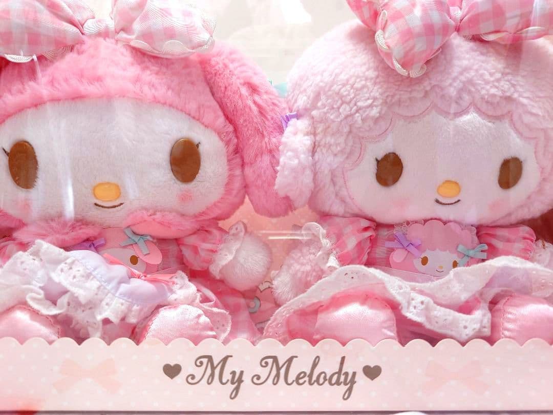 マイメロディ ＆ マイスウィートピアノ ぬいぐるみセット リボンでおそろ