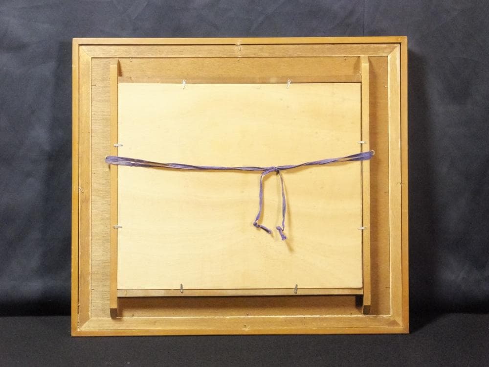 三觜正之　直筆サイン『街 ザグレブ市（ユーゴ）』油彩 8号 0313G