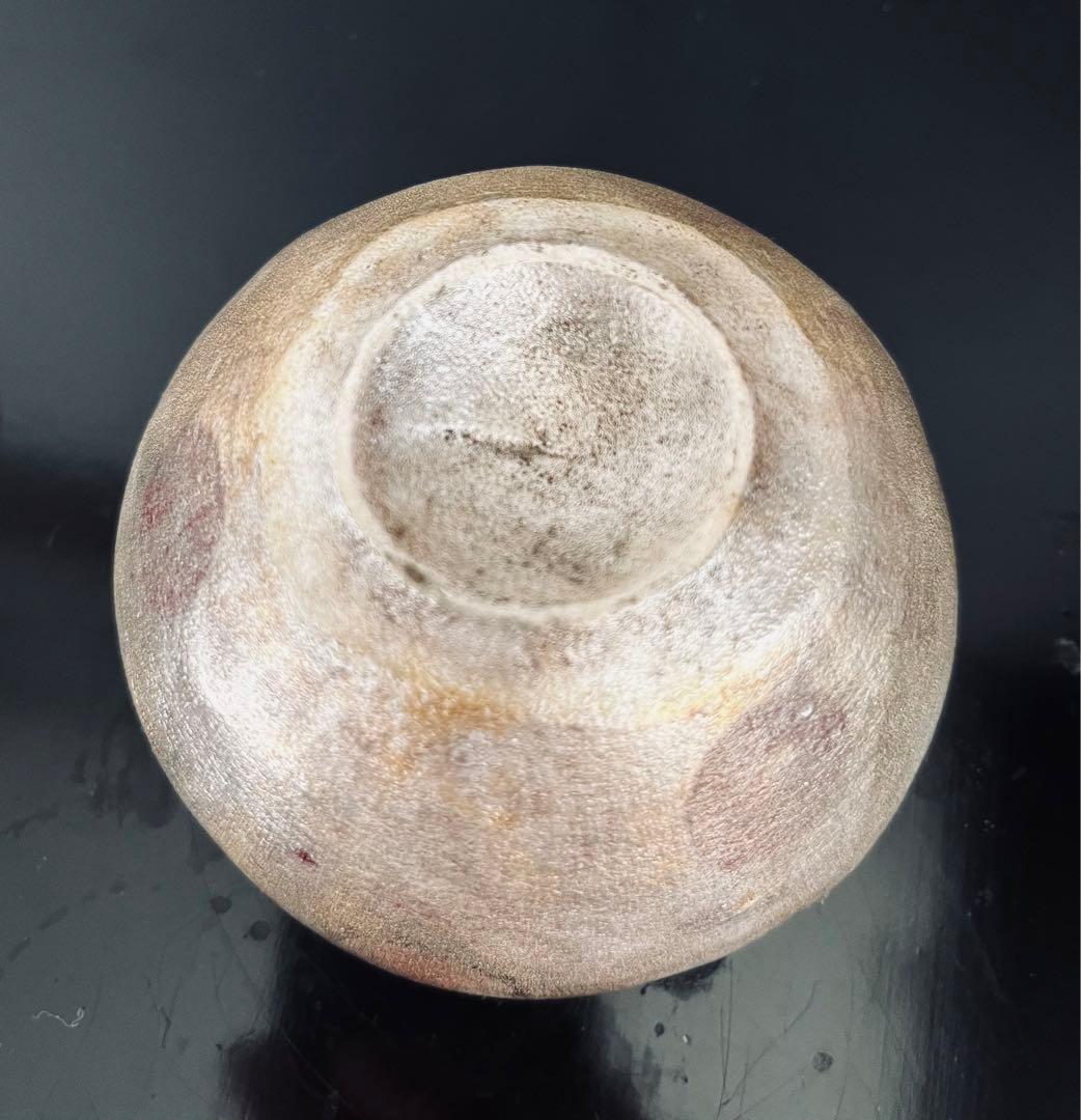 藤平寧　旅茶碗　小服茶碗　茶箱　茶籠　銀彩　ドット柄　ヴィンテージ　茶道