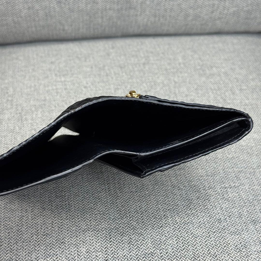 LOEWE ロエベ リピート アナグラム ミディアムウォレット ブラック