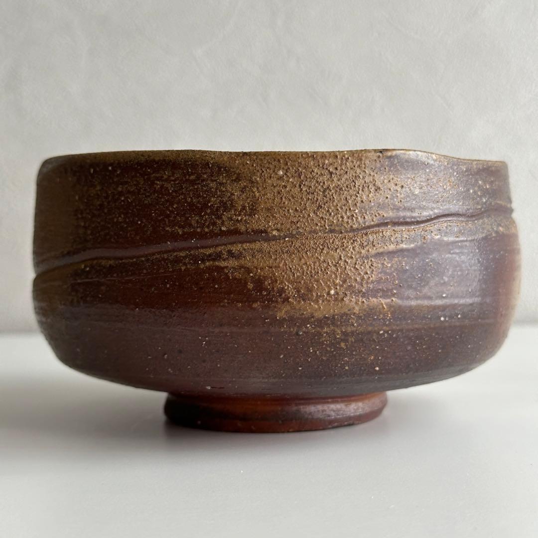 鈴木勝詞 備前 茶器 緋襷 牡丹餅 茶碗 共箱