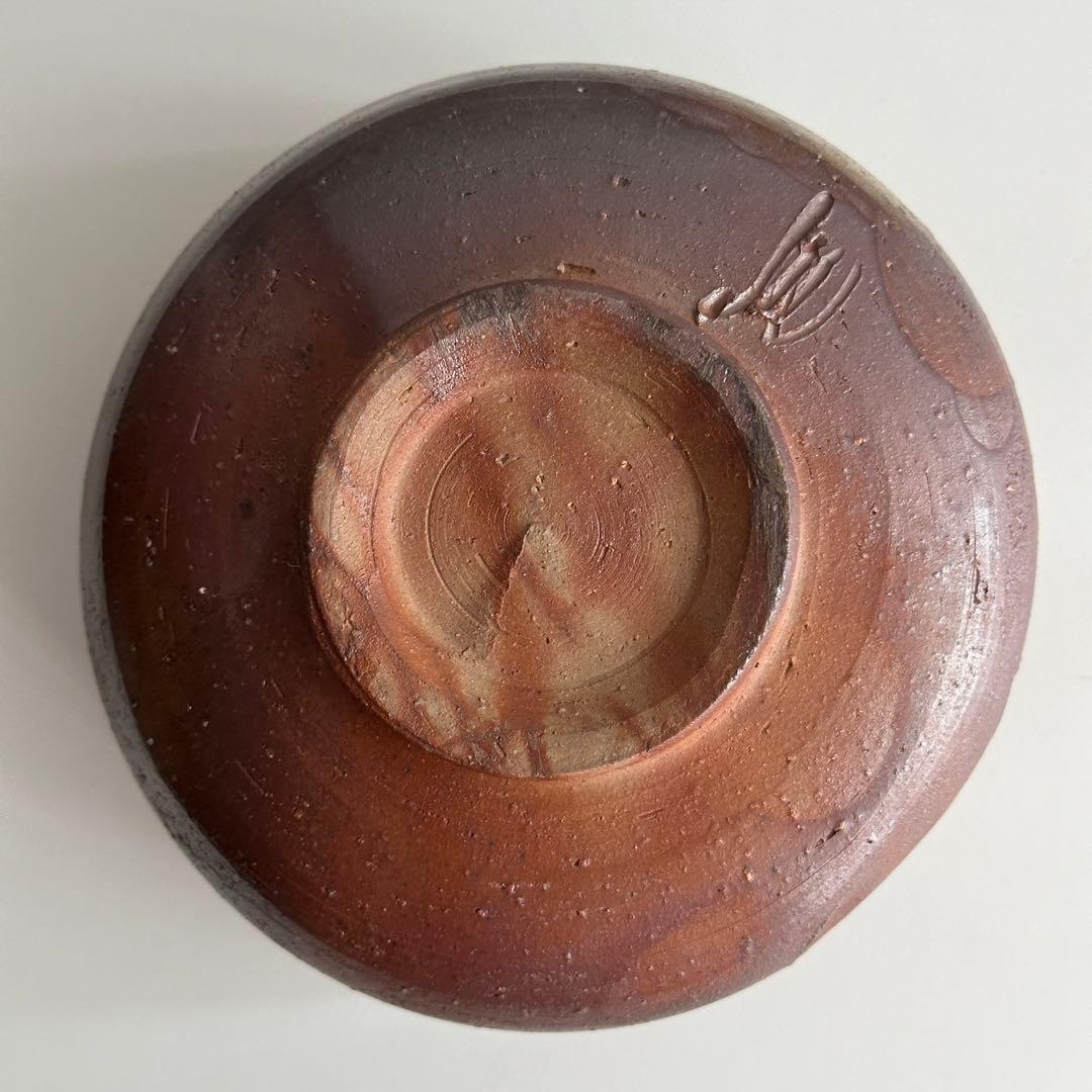 鈴木勝詞 備前 茶器 緋襷 牡丹餅 茶碗 共箱