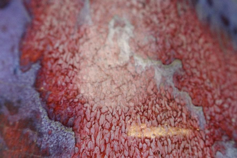 中国美術 紫斑釉 瓶 高26.5cm(LC127)