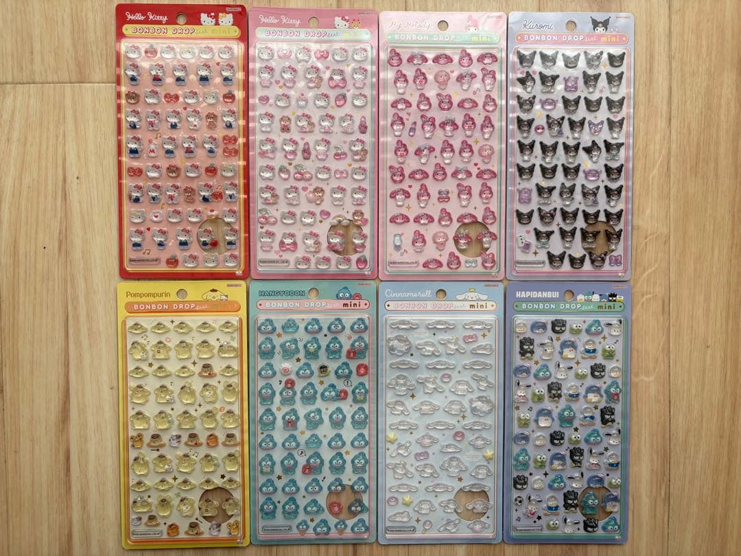 【正規品】 サンリオ ボンボンドロップシール ミニ mini 8種 新品未使用